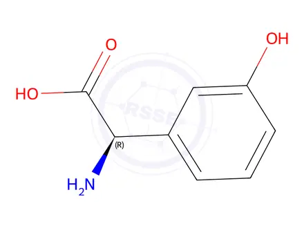 Chemical structure of (R)-2-Amino-2-(3-hydroxyphenyl)acetic acid