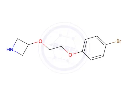 Chemical structure of 3-(2-(4-Bromophenoxy)ethoxy)azetidine