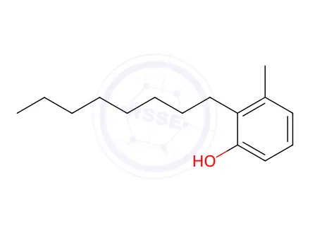 Chemical structure of methyloctylphenol