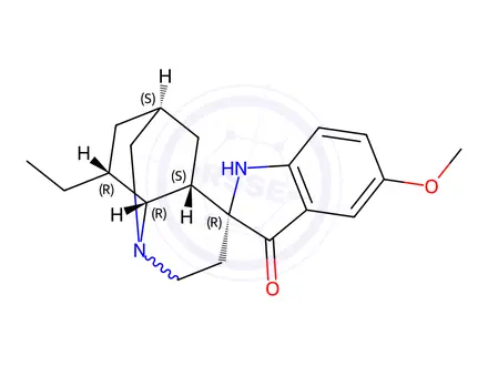 Chemical structure of Voaluteine, 18-de(methoxycarbonyl)-