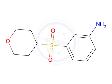 Chemical structure of 3-(oxane-4-sulfonyl)aniline
