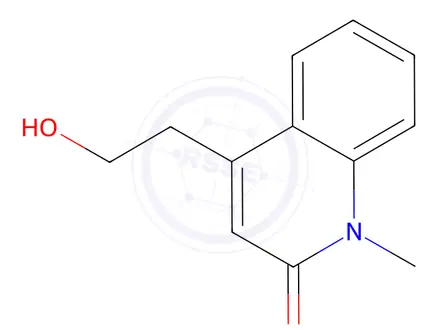 Chemical structure of 2(1H)-Quinolinone,4-(2-hydroxyethyl)-1-methyl-(9CI)