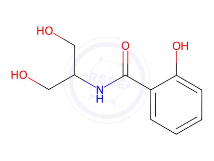 Chemical structure of Benzamide, 2-hydroxy-N-[2-hydroxy-1-(hydroxymethyl)ethyl]-