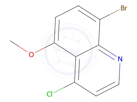 Chemical structure of 8-Bromo-4-chloro-5-methoxyquinoline
