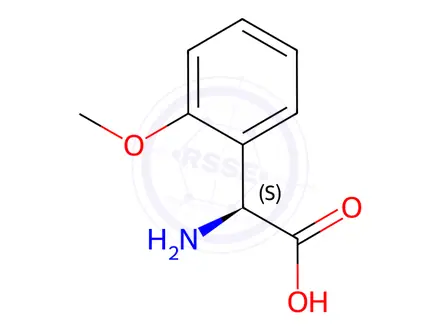 Chemical structure of (S)-Amino-(2-methoxy-phenyl)-acetic Acid