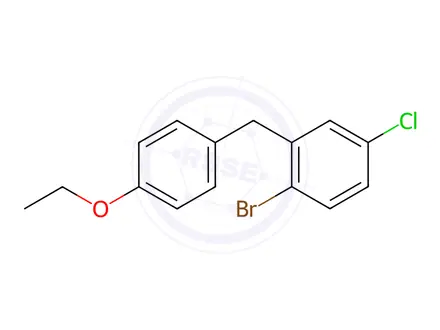 Chemical structure of Dapagliflozin Impurity 1