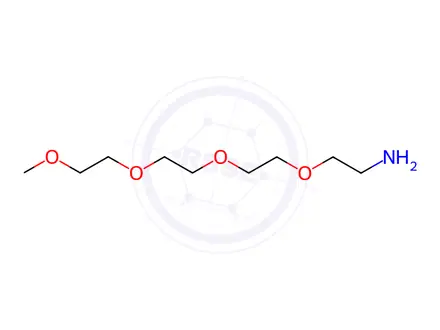 Chemical structure of 3,6,9,12-tetraoxatridecylamine