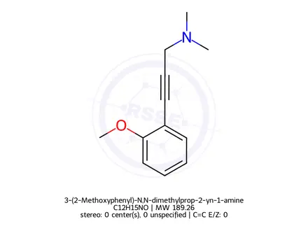 Chemical structure of 3-(2-Methoxyphenyl)-N,N-dimethylprop-2-yn-1-amine