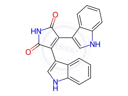 Chemical structure of Enzastaurin Impurity 2 (Bisindolylmaleimide IV)