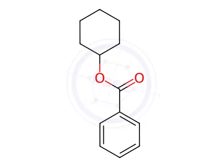 Chemical structure of cyclohexyl benzoate