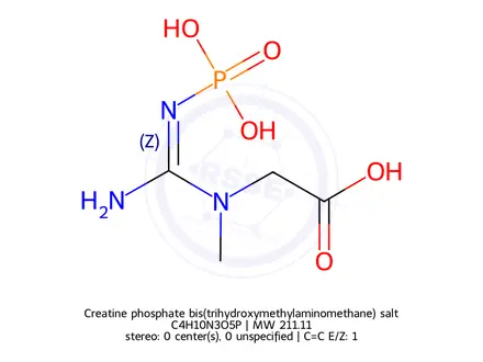 Chemical structure of Creatine Phosphate