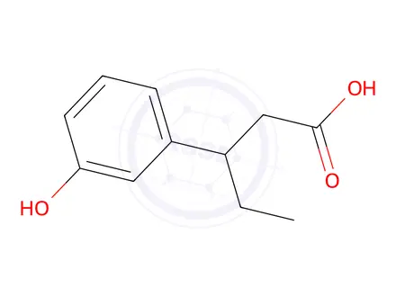 Chemical structure of 3-(3-Hydroxyphenyl)pentanoic Acid