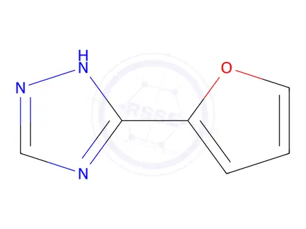 Chemical structure of 3-(2-Furyl)-1H-1,2,4-triazole