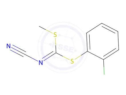 Chemical structure of (2-Chlorophenyl) methyl cyanocarbonimidodithioate