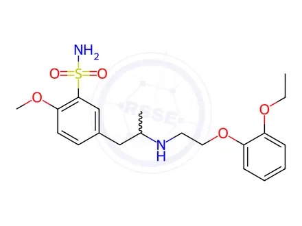 Chemical structure of Tamsulosin Hydrochloride Impurity 12 Monomer (Tamsulosin Racemate)