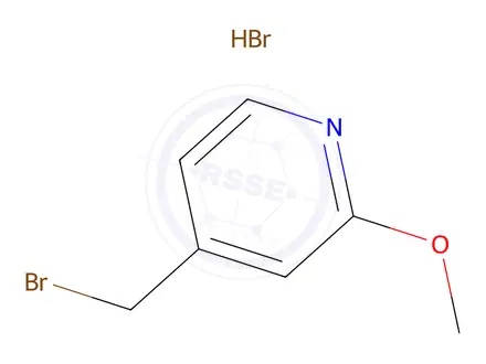 Chemical structure of 4-(Bromomethyl)-2-methoxypyridine hydrobromide