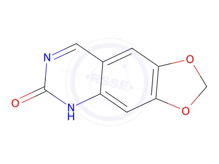 Chemical structure of 2H,5H,6H-[1,3]dioxolo[4,5-g]quinazolin-6-one