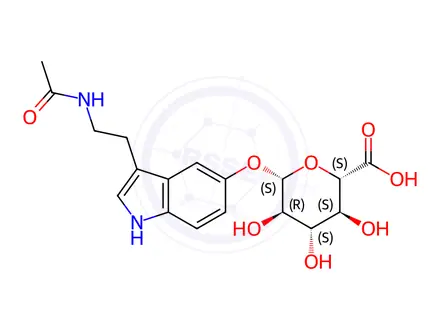 Chemical structure of N-Acetyl Serotonin Beta-D-Glucuronide