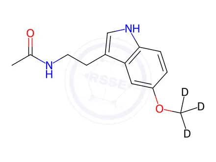 Chemical structure of Melatonin-d3
