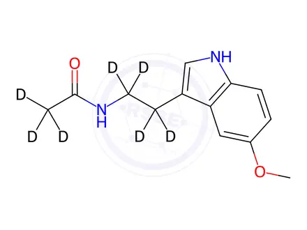 Chemical structure of Melatonin-d7