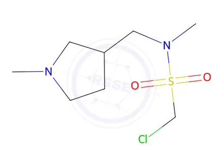 Chemical structure of 1-Chloro-n-methyl-n-((1-methylpyrrolidin-3-yl)methyl)methanesulfonamide