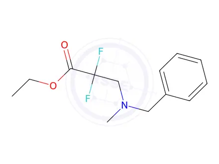 Chemical structure of Ethyl 3-[Benzyl(Methyl)aMino]-2,2-difluoropropanoate