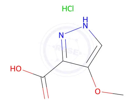 Chemical structure of 4-Methoxy-1H-pyrazole-3-carboxylic acid hydrochloride