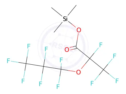 Chemical structure of Trimethylsilyl 2,3,3,3-tetrafluoro-2-(1,1,2,2,3,3,3-heptafluoropropoxy)propanoate