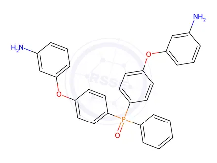 Chemical structure of Bis[4-(3-aminophenoxy)phenyl] phenylphosphine oxide