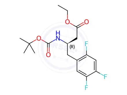 Chemical structure of Sitagliptin Phosphate Impurity 128