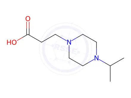 Chemical structure of 3-(4-Isopropylpiperazin-1-yl)propanoic acid