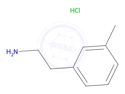 Chemical structure of 2-m-tolylethanamine hydrochloride, 95%