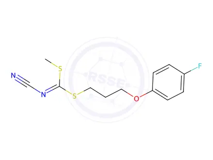 Chemical structure of [3-(4-Fluorophenoxy)propyl]methyl-cyanocarbonimidodithioate