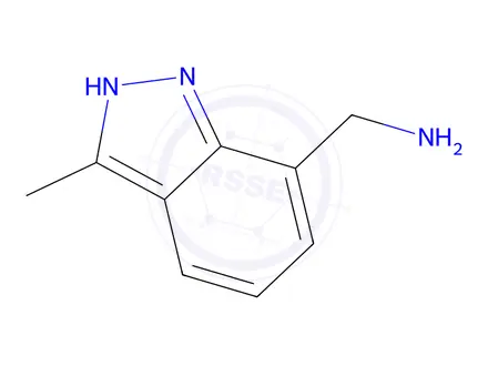 Chemical structure of (3-Methyl-1H-indazol-7-yl)methanamine