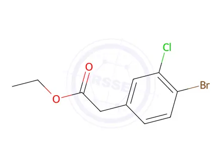 Chemical structure of Ethyl 4-bromo-3-chlorophenylacetate