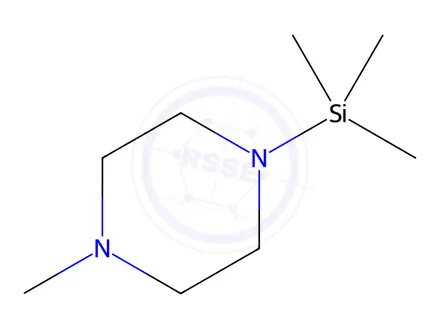Chemical structure of Piperazine, 1-methyl-4-(trimethylsilyl)-(8CI,9CI)