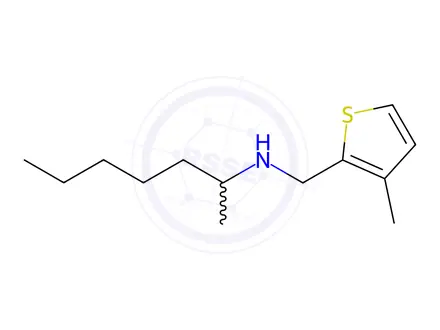 Chemical structure of n-((3-Methylthiophen-2-yl)methyl)heptan-2-amine