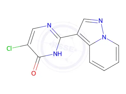 Chemical structure of 5-Chloro-2-(pyrazolo[1,5-a]pyridin-3-yl)pyrimidin-4-ol