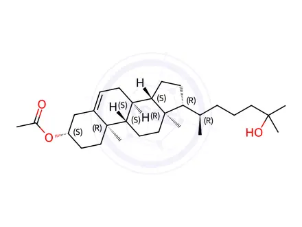 Chemical structure of 25-Hydroxy Cholesterol Acetate