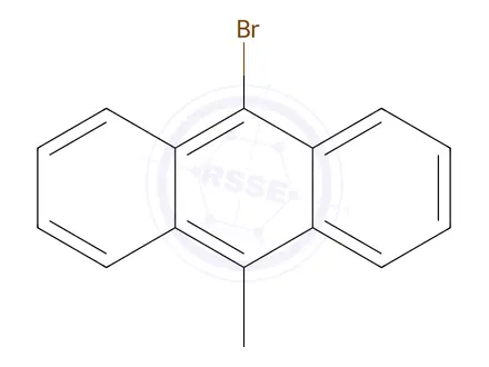 Chemical structure of 9-Bromo-10-methylanthracene
