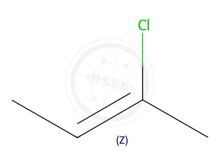 Chemical structure of (Z)-2-Chloro-2-butene