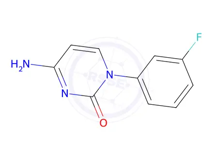 Chemical structure of 4-Amino-1-(3-fluorophenyl)pyrimidin-2(1H)-one