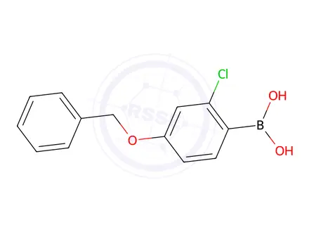 Chemical structure of (4-(Benzyloxy)-2-chlorophenyl)boronic acid