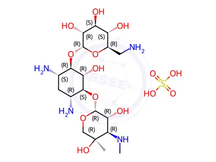 Chemical structure of Gentamicin B Sulfate