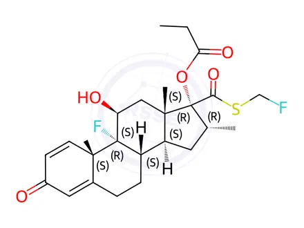 Chemical structure of Fluticasone Impurity 12
