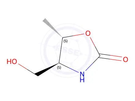 Chemical structure of (4S,5S)-4-(Hydroxymethyl)-5-methyloxazolidin-2-one
