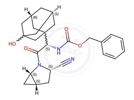 Chemical structure of Saxagliptin N-Carboxybenzyl