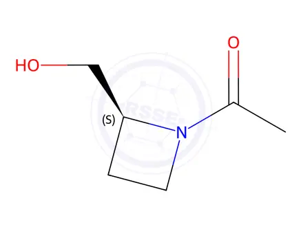 Chemical structure of 1-[(2S)-2-(hydroxymethyl)azetidin-1-yl]ethan-1-one