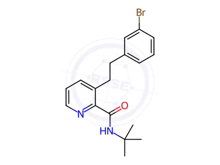 Chemical structure of 3-(3-Bromophenethyl)-N-(tert-butyl)picolinamide