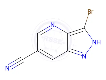 Chemical structure of 3-Bromo-1h-pyrazolo[4,3-b]pyridine-6-carbonitrile